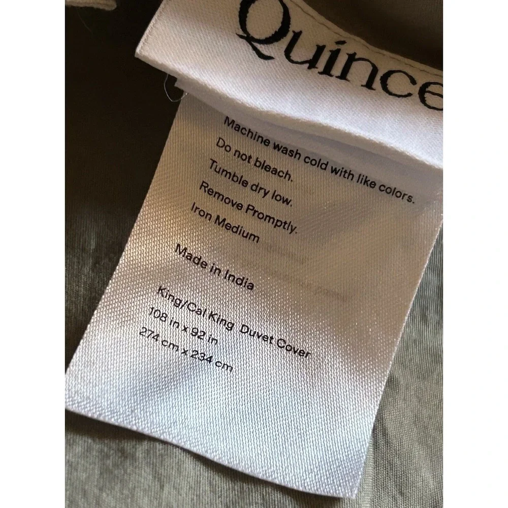 QUINCE King/CalKing Duket Gover OLIVE GREEN 108x92